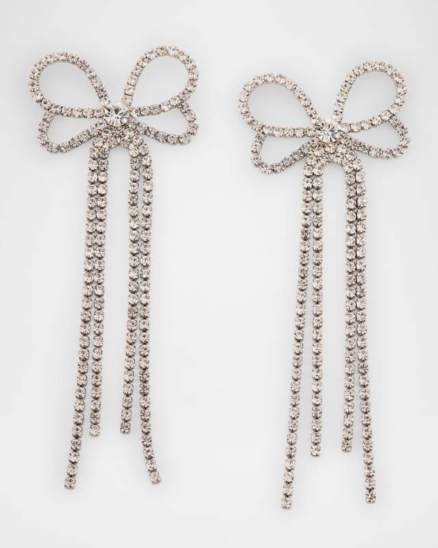 Crystal Ribbed Teardrop Clip-On Earrings